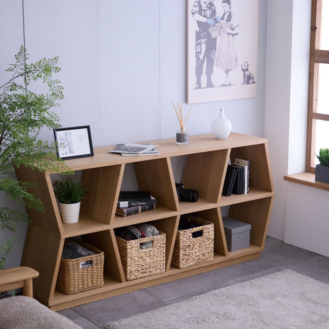 オープンシェルフ(ロー)　HIVE165　OAK