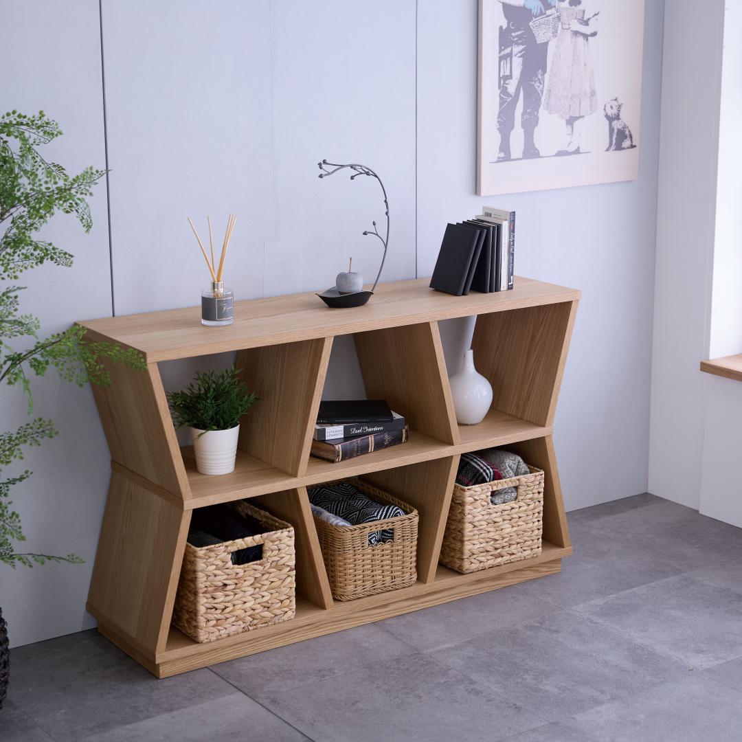 オープンシェルフ(ロー)　HIVE127　OAK