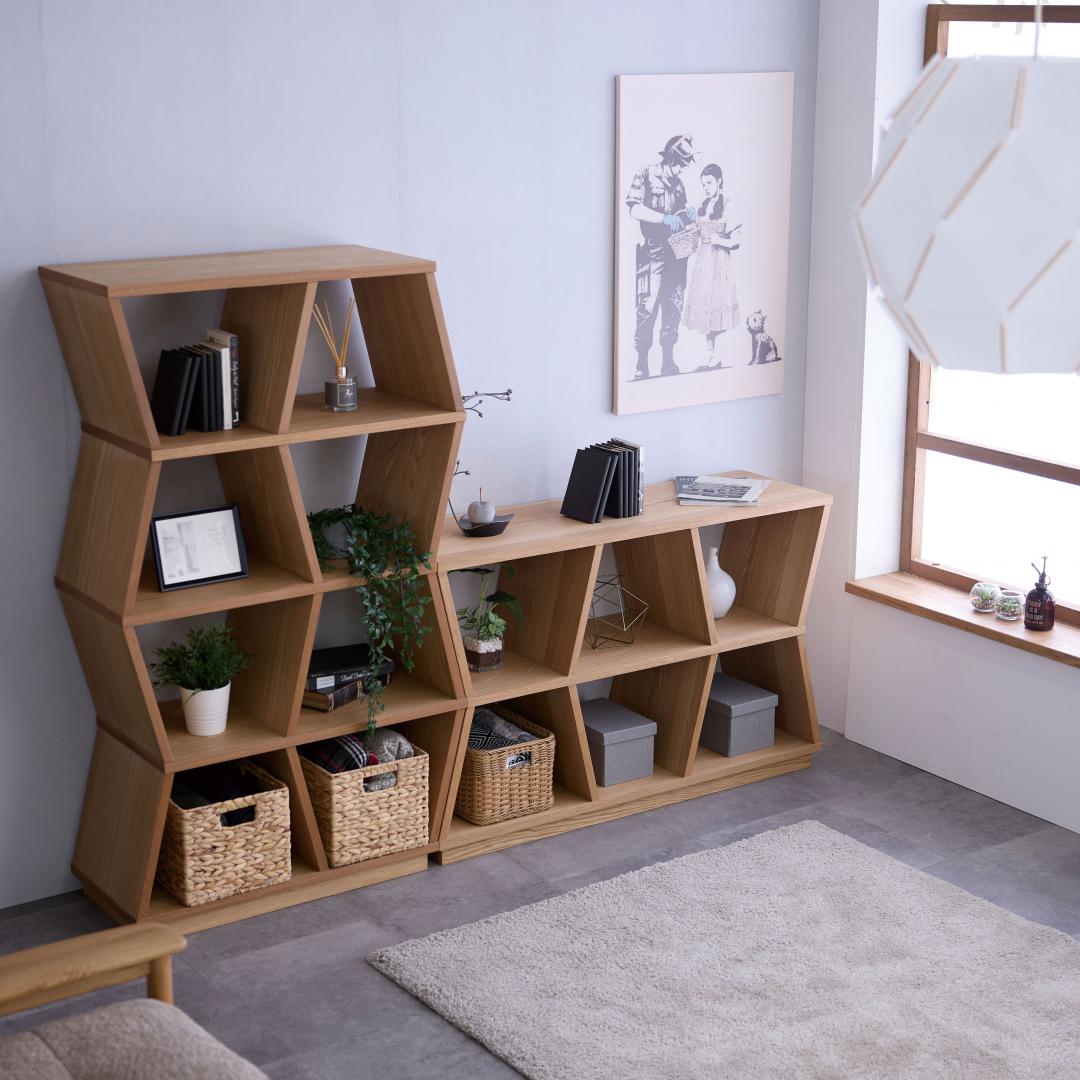 オープンシェルフ(ロー)　HIVE127　OAK