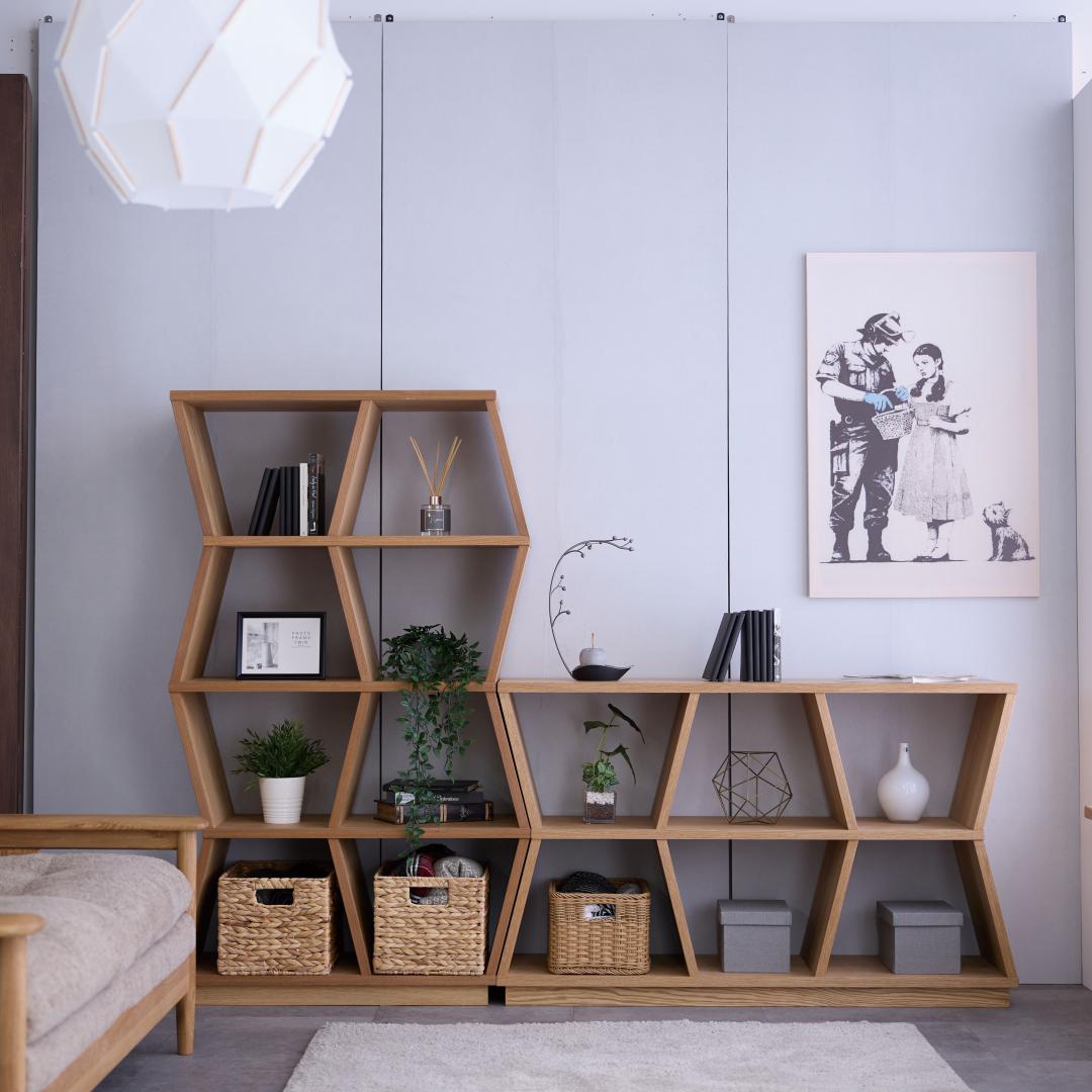 オープンシェルフ(ハイ)　HIVE88　OAK