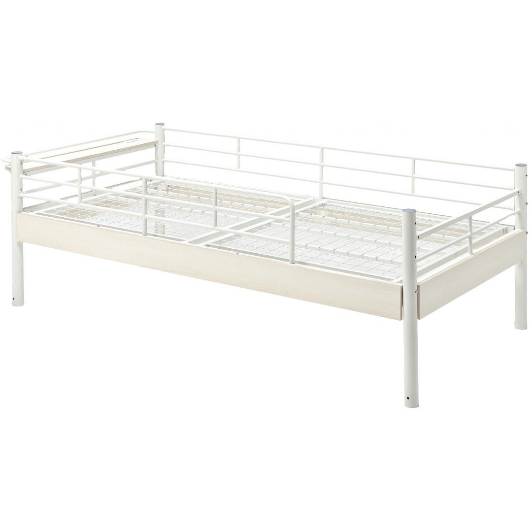 デスク付ベッド　ベイル　ハイベッドデスク　WH/WW