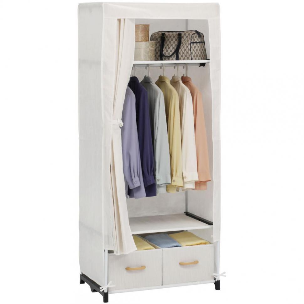 カーテン式ハンガー収納 Nsクレオ 引付75 Wh Two One Styleネット カーテン式ハンガー収納 Nsクレオ 引付75 Wh Two One Styleネット