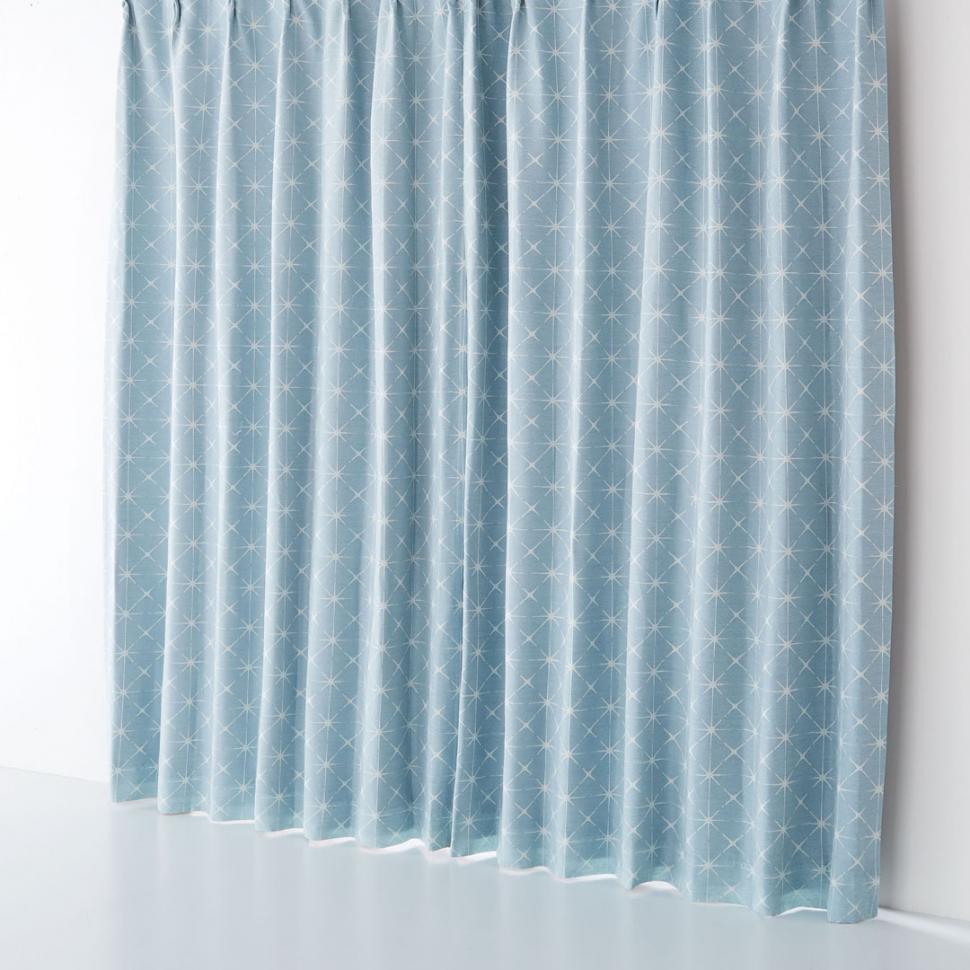 厚地カーテン オットー 裏地付き 100 178 2枚組 ブルー Two One Styleネット