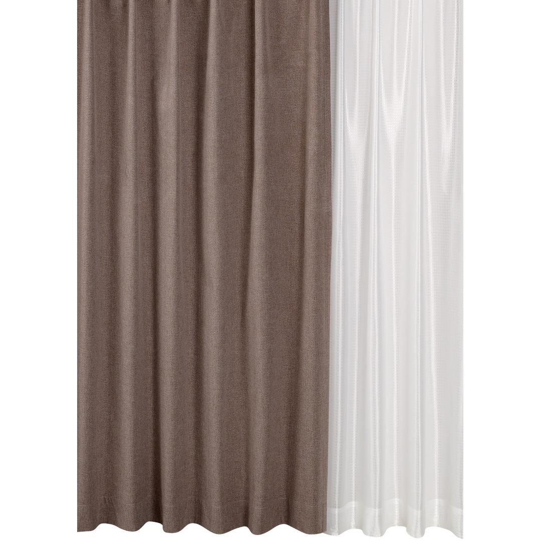 厚地カーテン+レース　レジェ　100×178　4枚組　BE