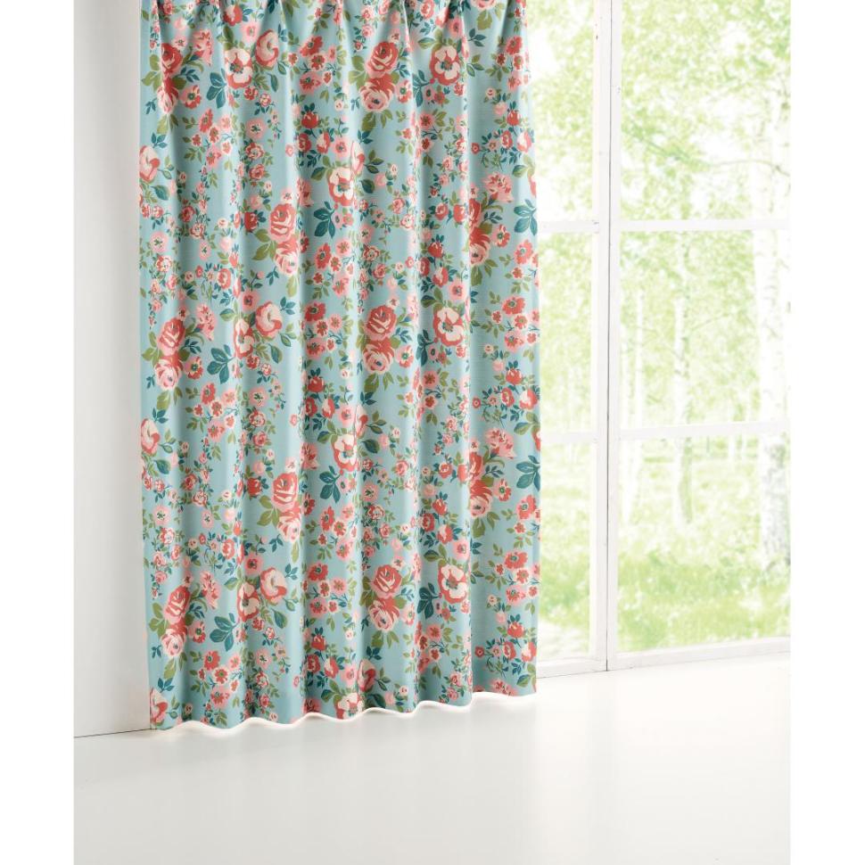 厚地カーテン　フロール　100×178　2枚組　BL