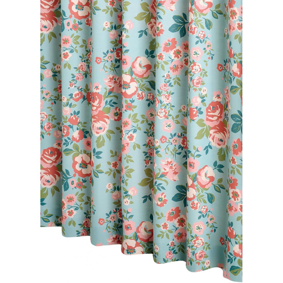 厚地カーテン　フロール　100×178　2枚組　BL