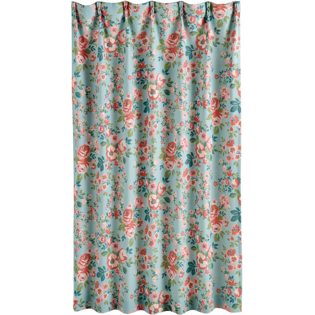 厚地カーテン　フロール　100×178　2枚組　BL