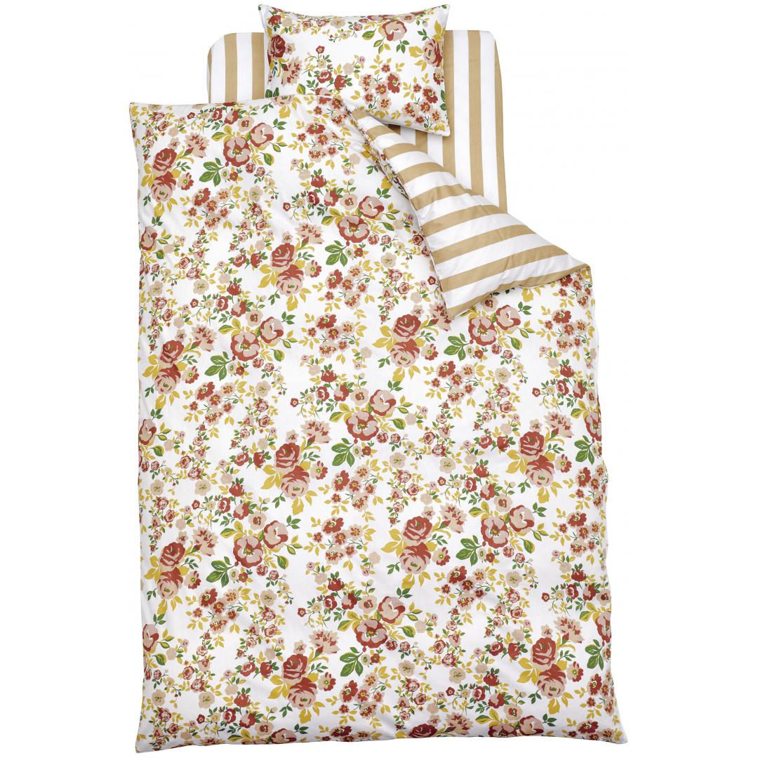 敷ふとんカバー　フロール　BE　(シングル)