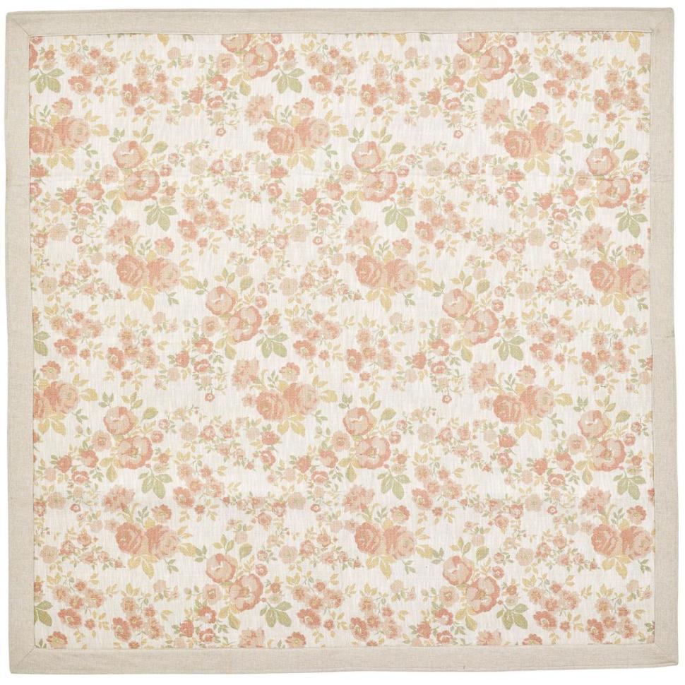 折りたたみラグ　フロール　BE　(130×185)