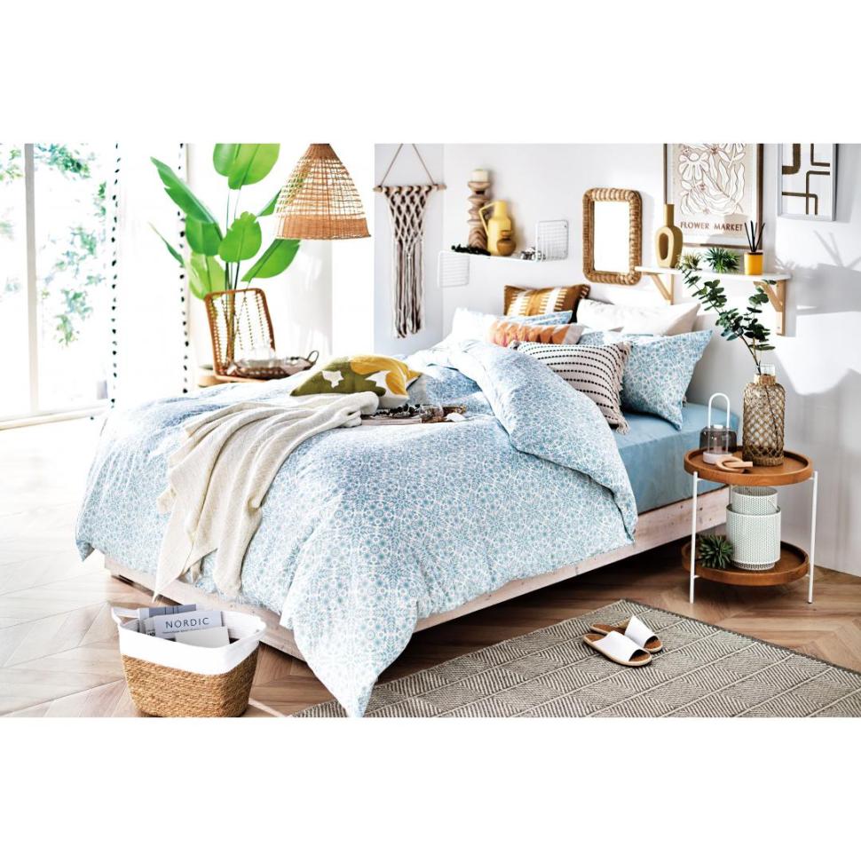 掛ふとんカバー　ダブルロング　DU-124　BU