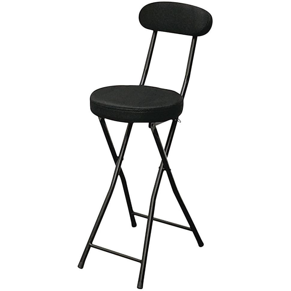 厚座背付きハイ折イス　NSカカオⅡHM