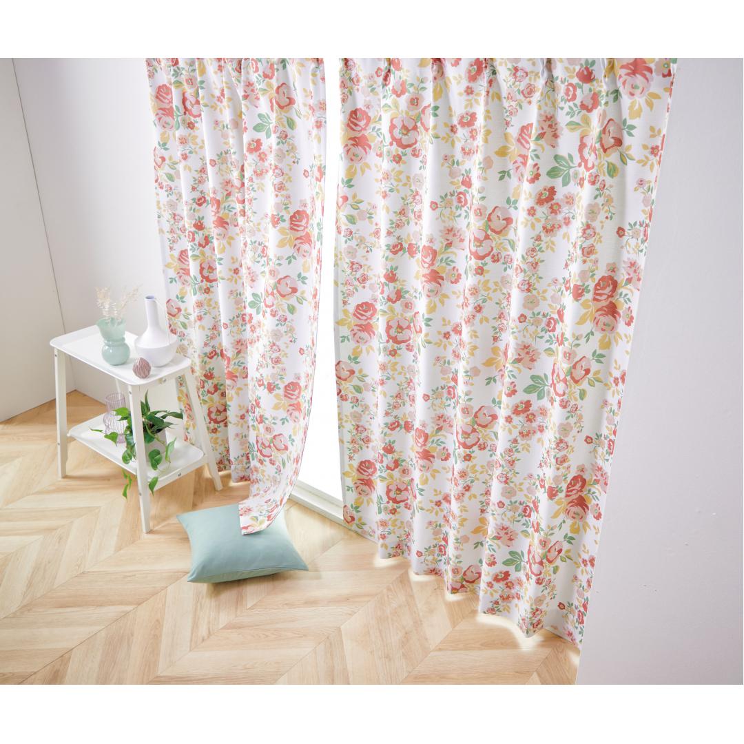 厚地カーテン　フロール　100×178　2枚組　PI
