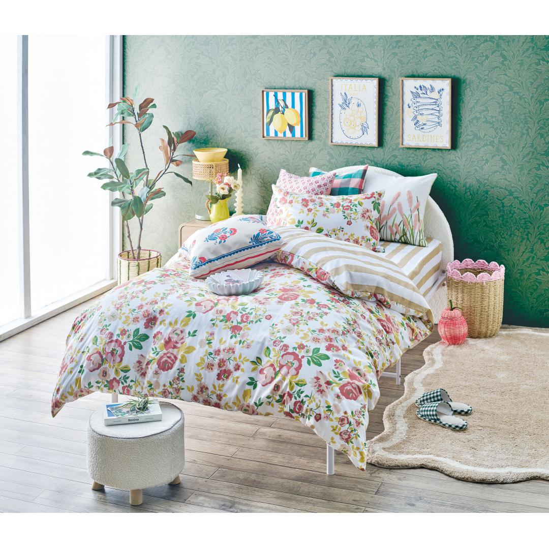 枕カバー　フロール　BE　(43×63)