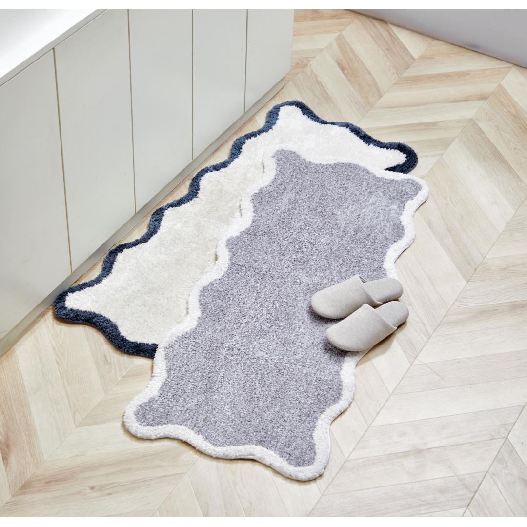 キッチンマット　フリル　GY(50×120)