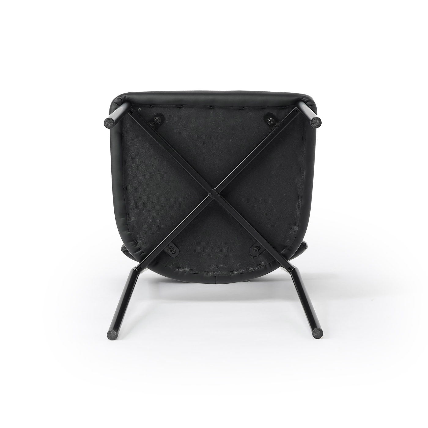 ダイニングチェア　ドミノ　BK・PVC