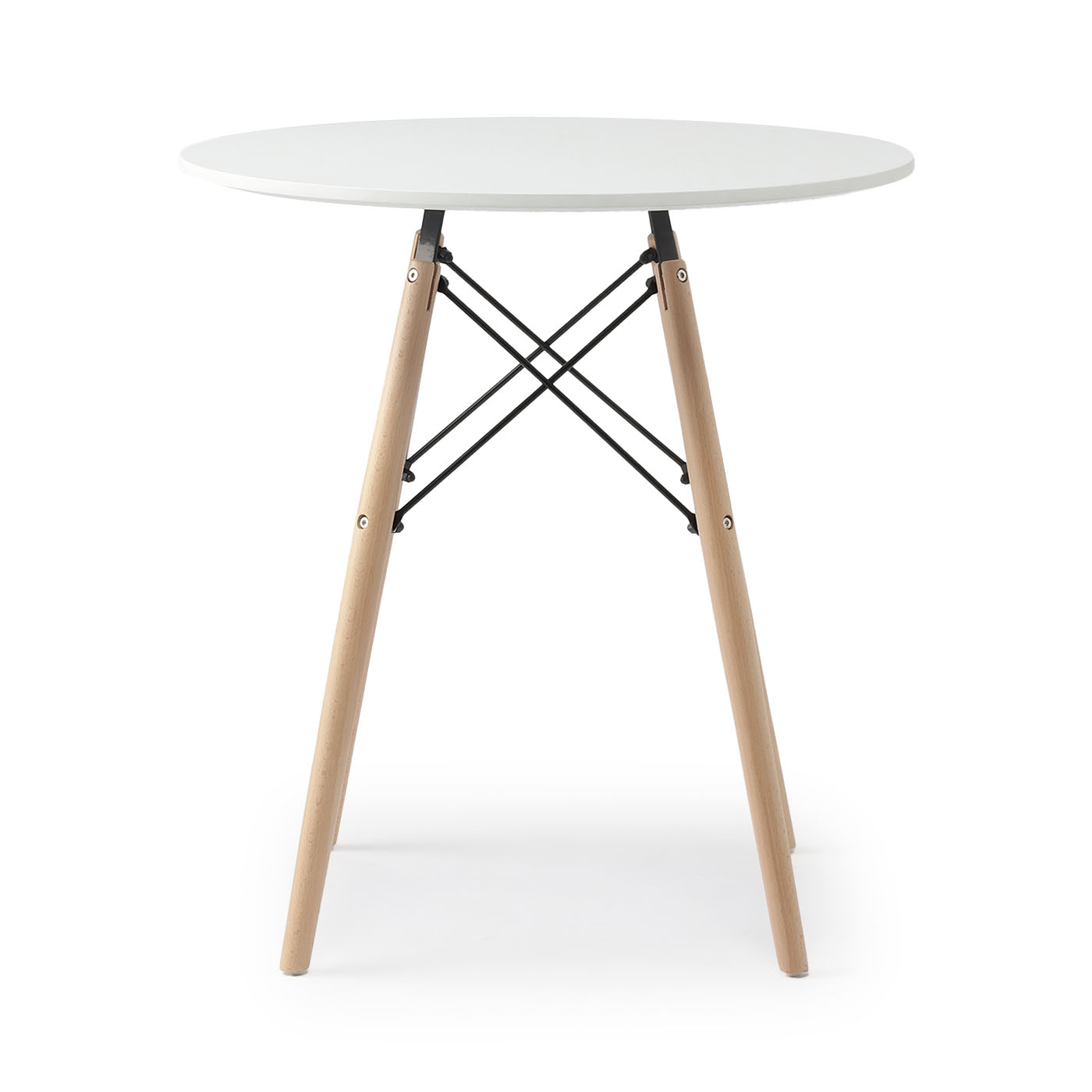 ダイニングテーブル　NFドロップⅡ70丸　WH