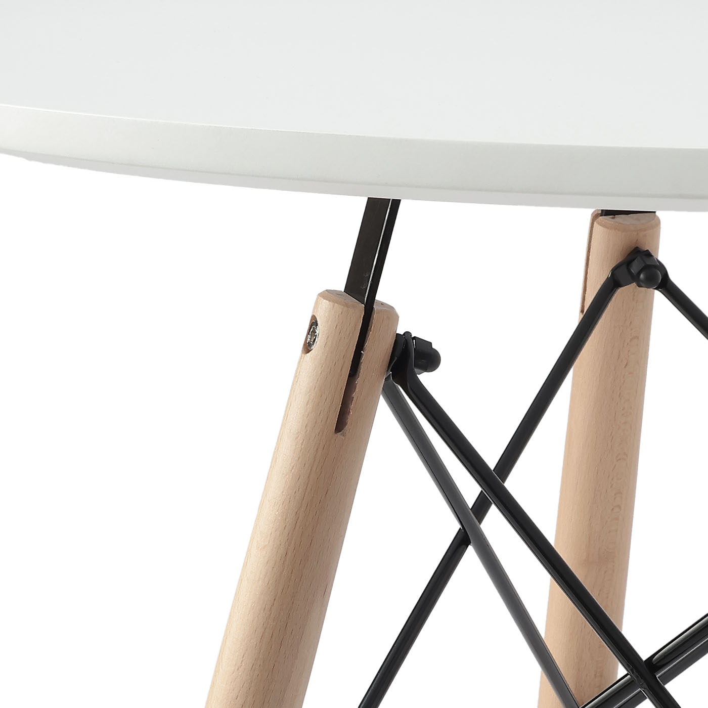 ダイニングテーブル　NFドロップⅡ70丸　WH