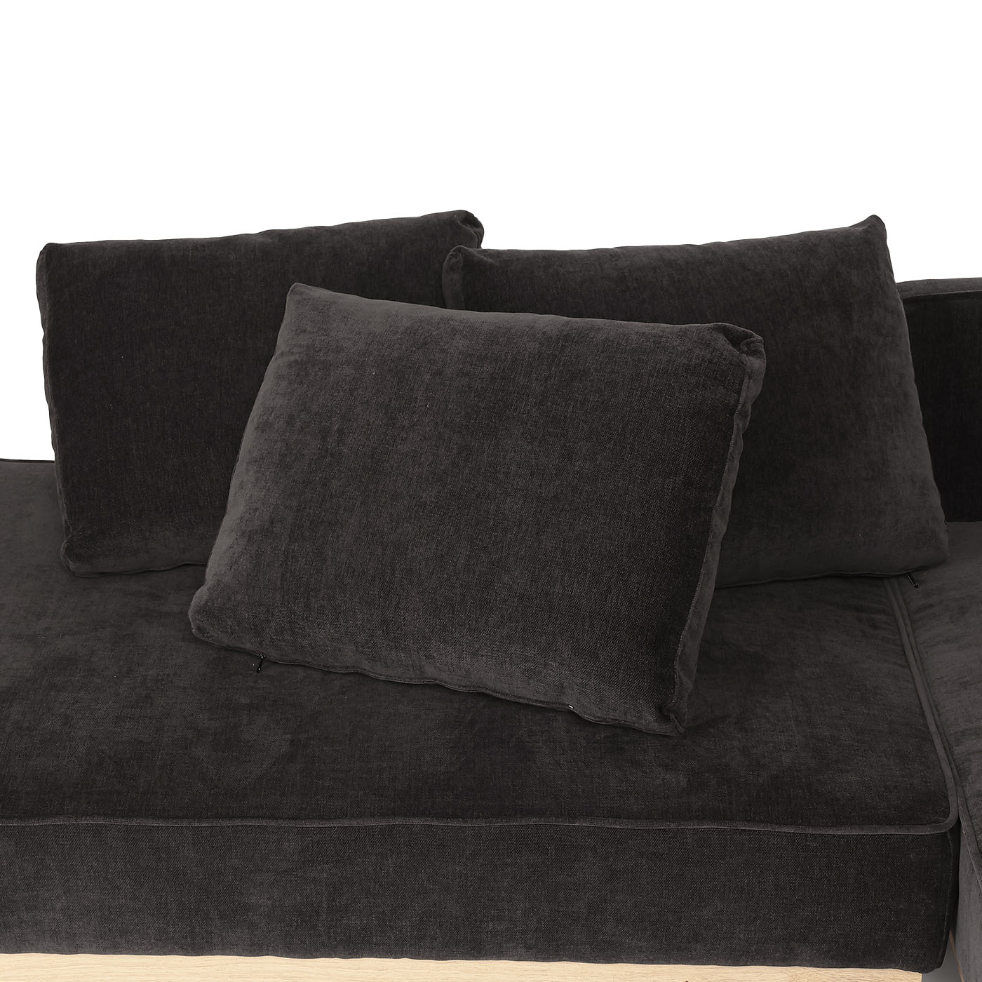 コーナーソファ2点セット　NFベル2P左　BK