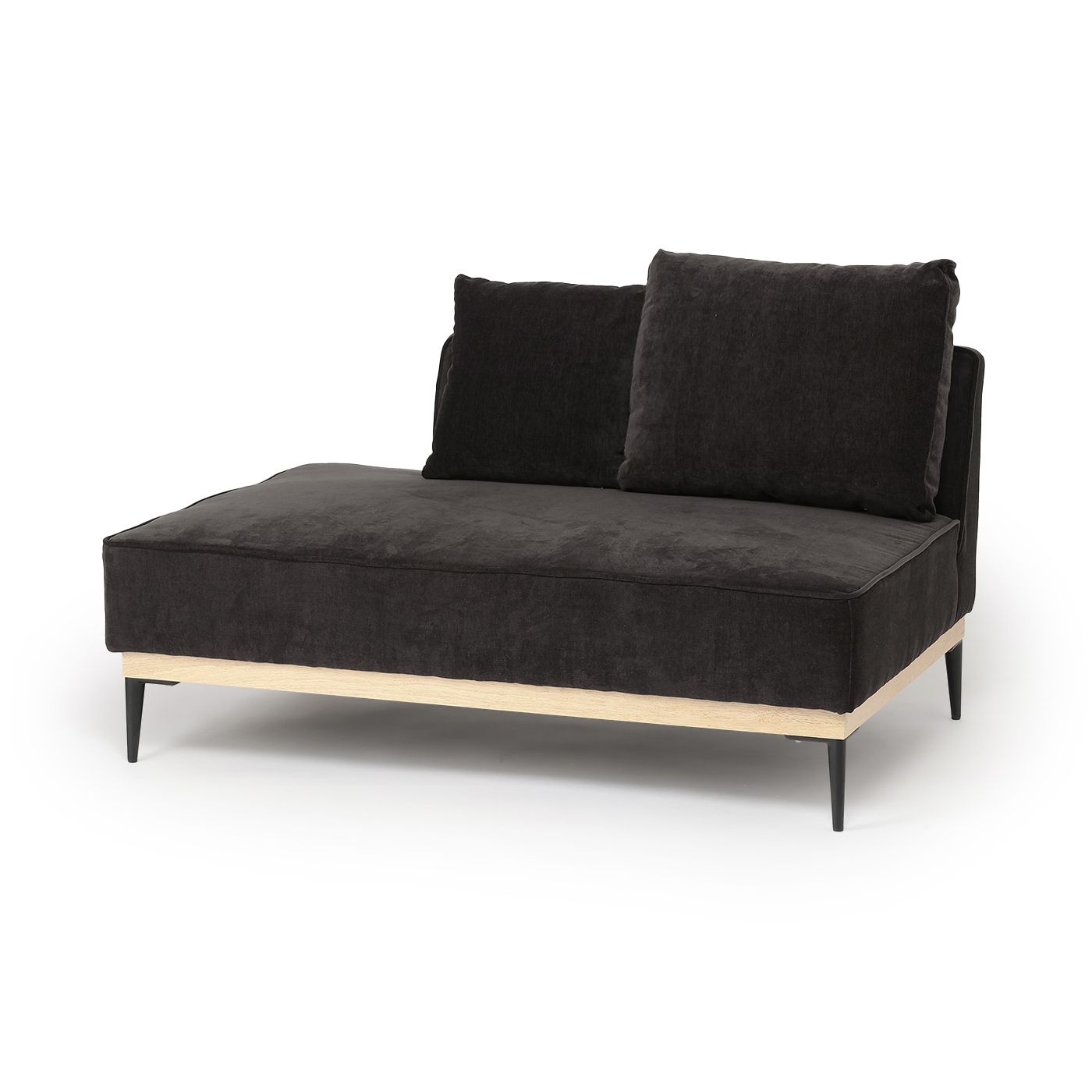 コーナーソファ2点セット　NFベル2P左　BK