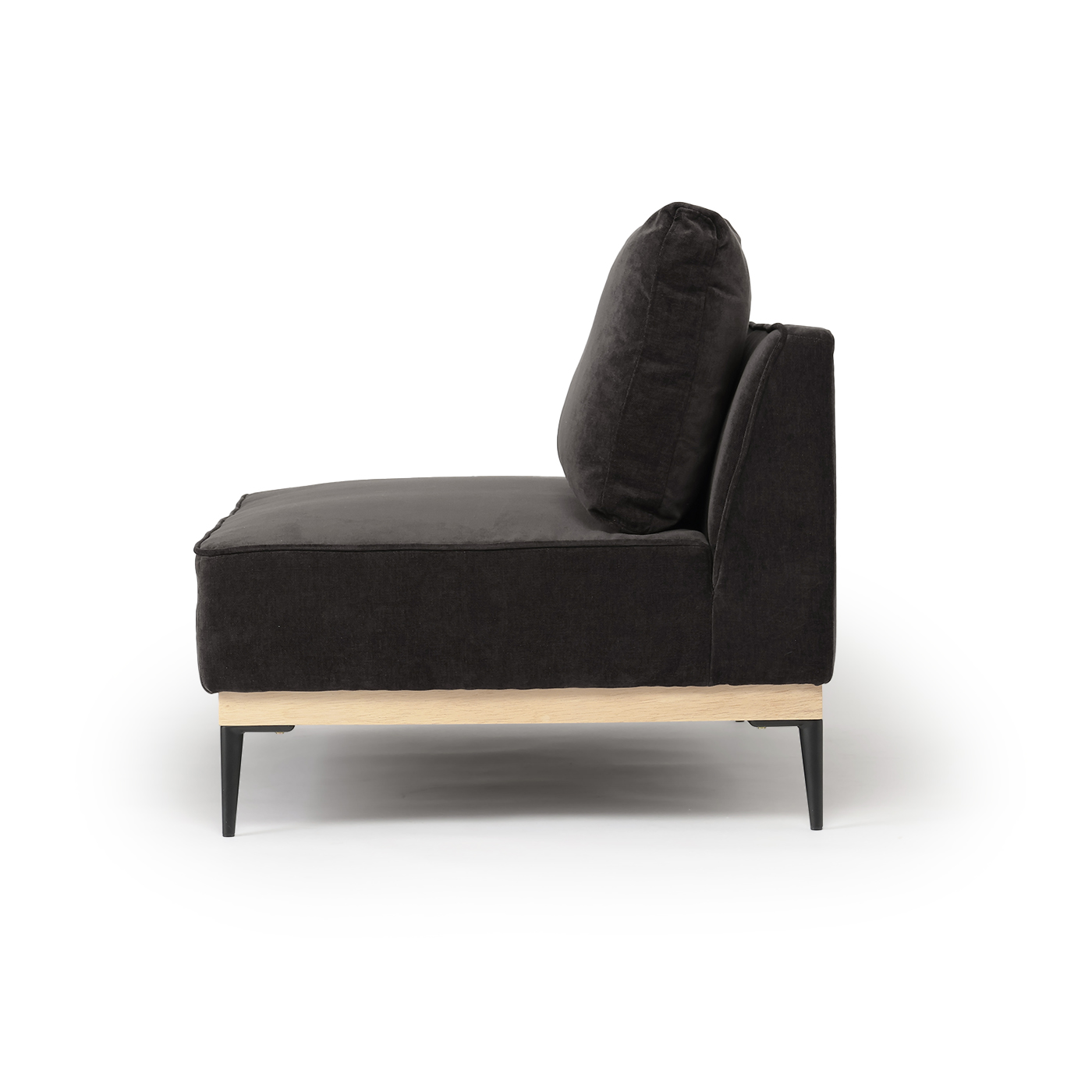 コーナーソファ2点セット　NFベル2P左　BK