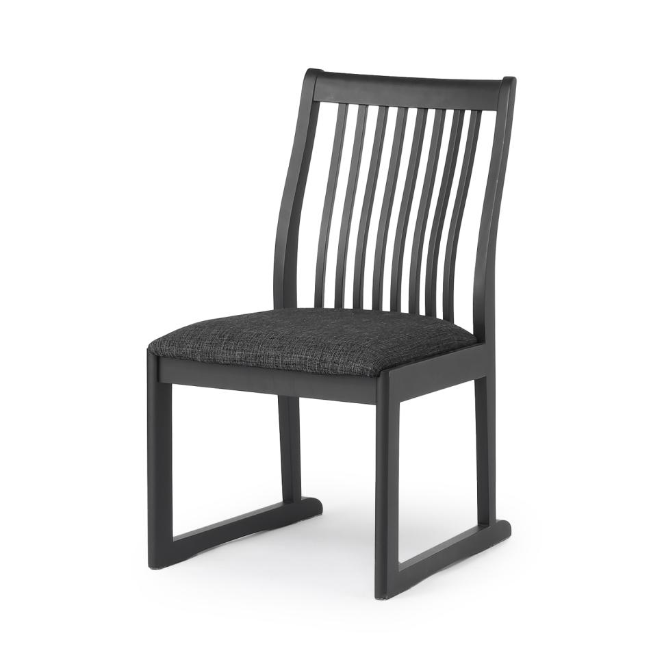 ダイニングチェア　JPドミノ肘無　BK