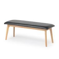 ダイニングベンチ　キャストNA　BK(PVC)