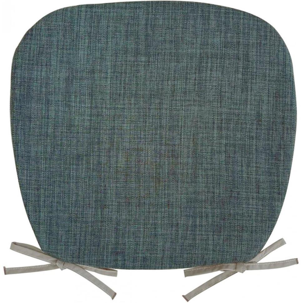 バテイ型シートクッション　ムジ　BL(43×41)