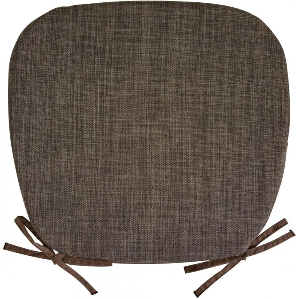 バテイ型シートクッション　ムジ　BR(43×41)