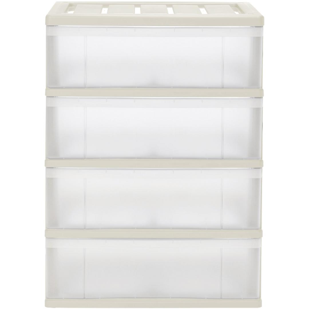 ワイドチェスト4段　NFCW4-04　MWH