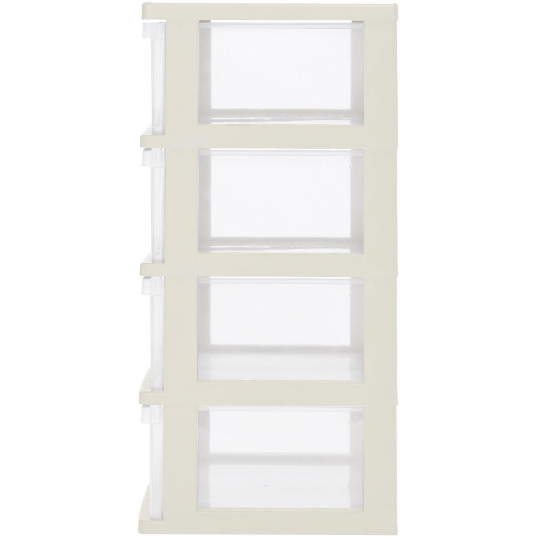 ワイドチェスト4段　NFCW4-04　MWH