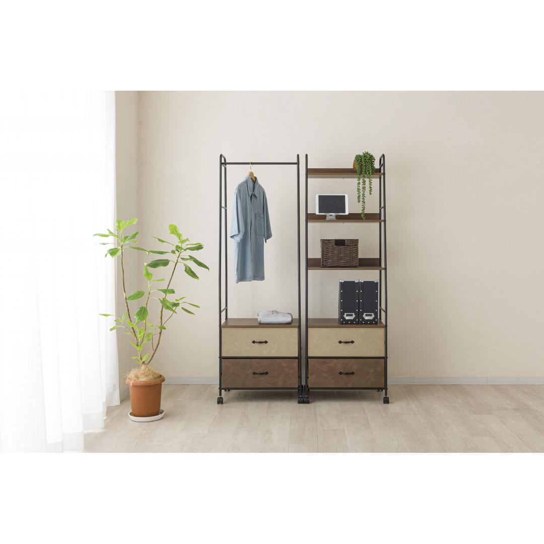 ハンガーチェスト　レノーラ60H-BR