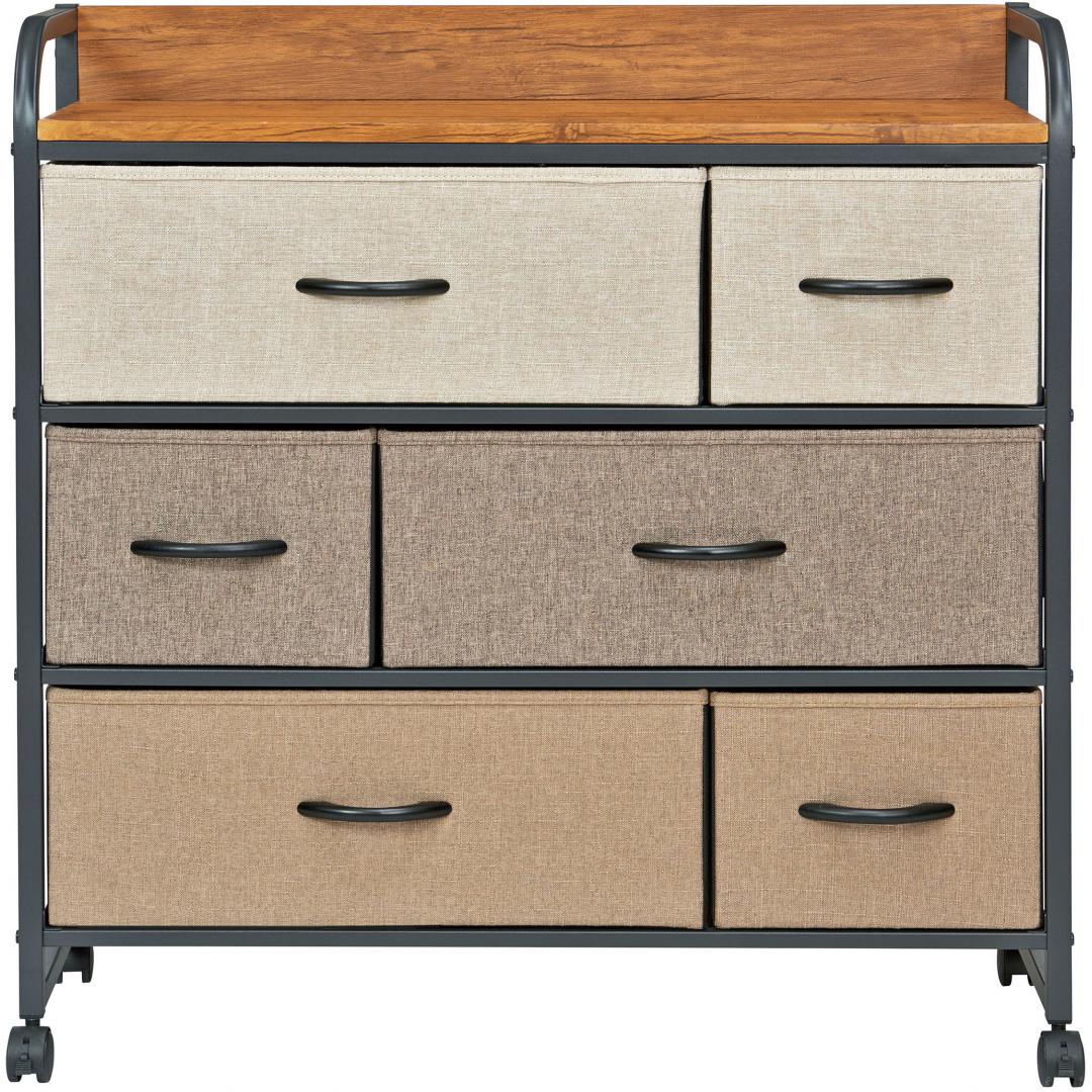 カジュアルチェスト　トレス3段ワイド