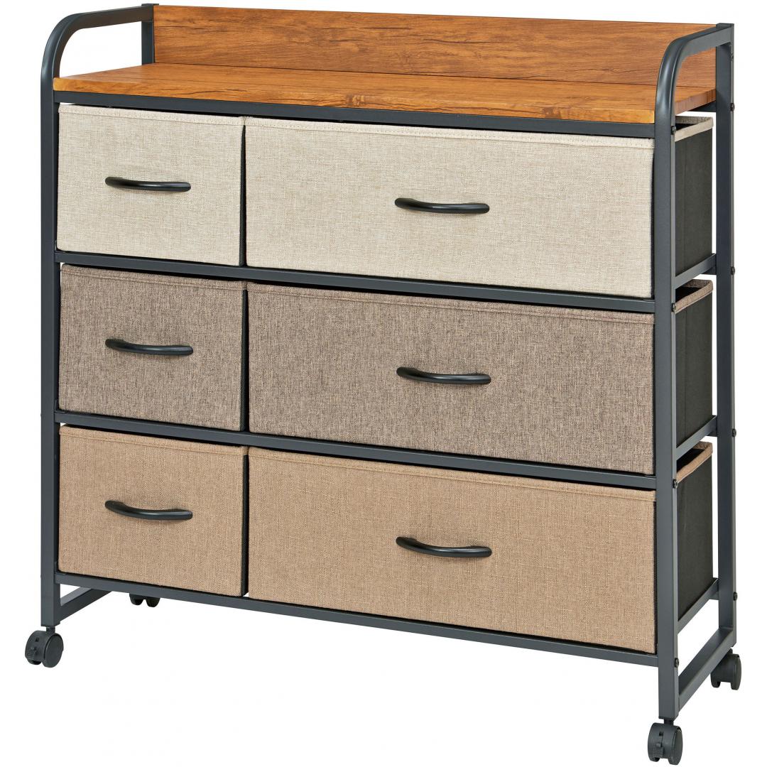 カジュアルチェスト　トレス3段ワイド