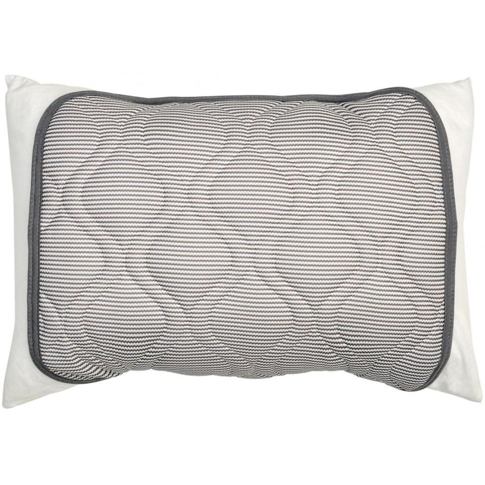 枕パッド　ボーダーワッフル　CGY　(43×50)