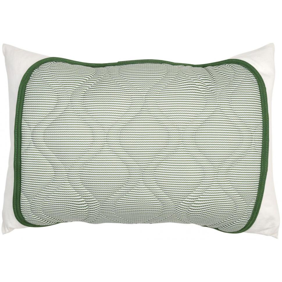 枕パッド　ボーダーワッフル　GR　(43×50)