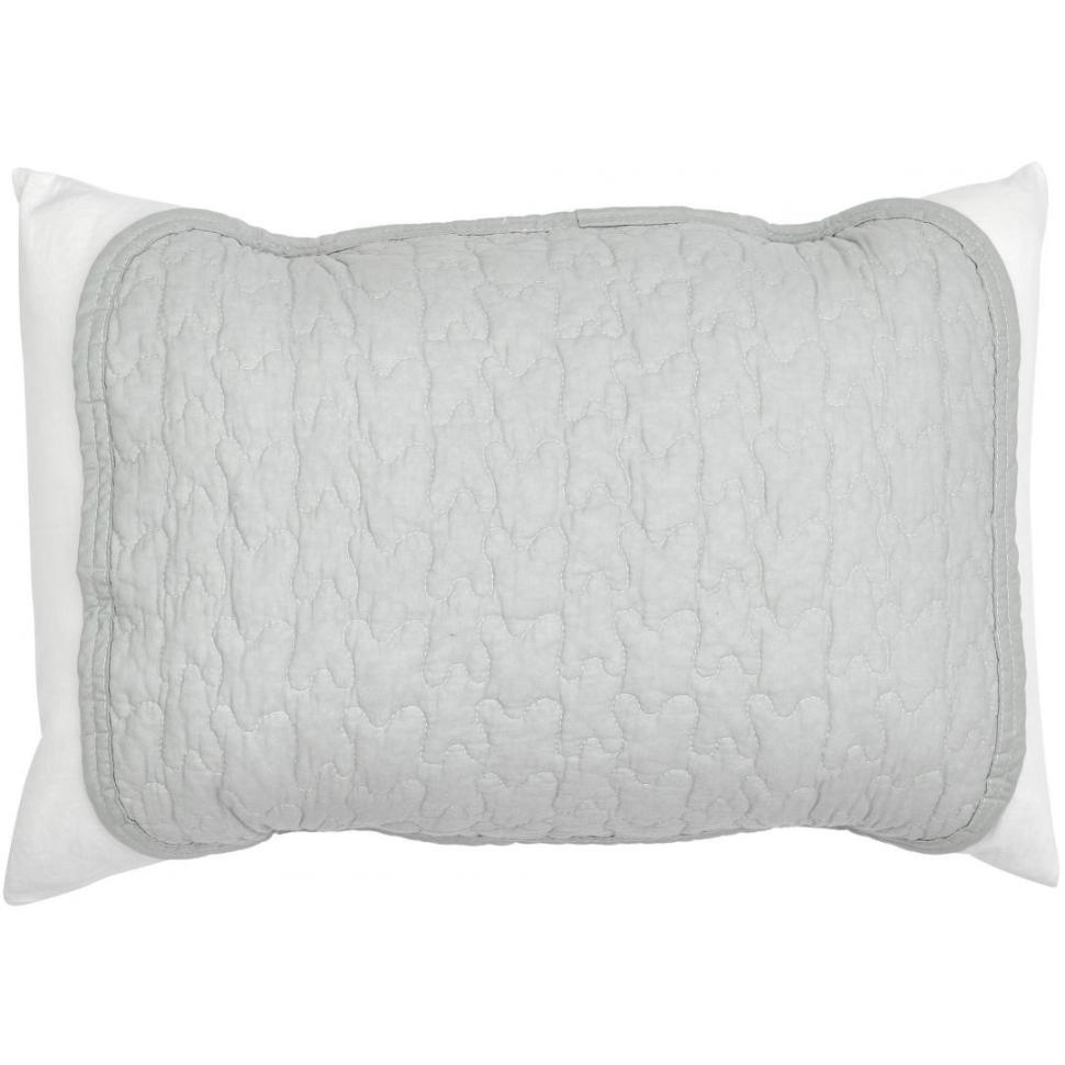 枕パッド　綿水洗いキルト　GY　(43×50)