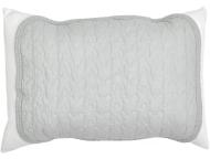 枕パッド　綿水洗いキルト　GY　(43×50)