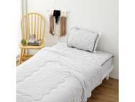 敷パッド　綿ウォッシュライン　CGY　(シングル)