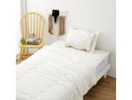 敷パッド　綿ウォッシュライン　BE　(シングル)