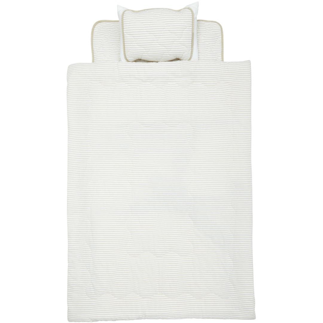 肌ふとん　綿ウォッシュライン　BE　(シングル)