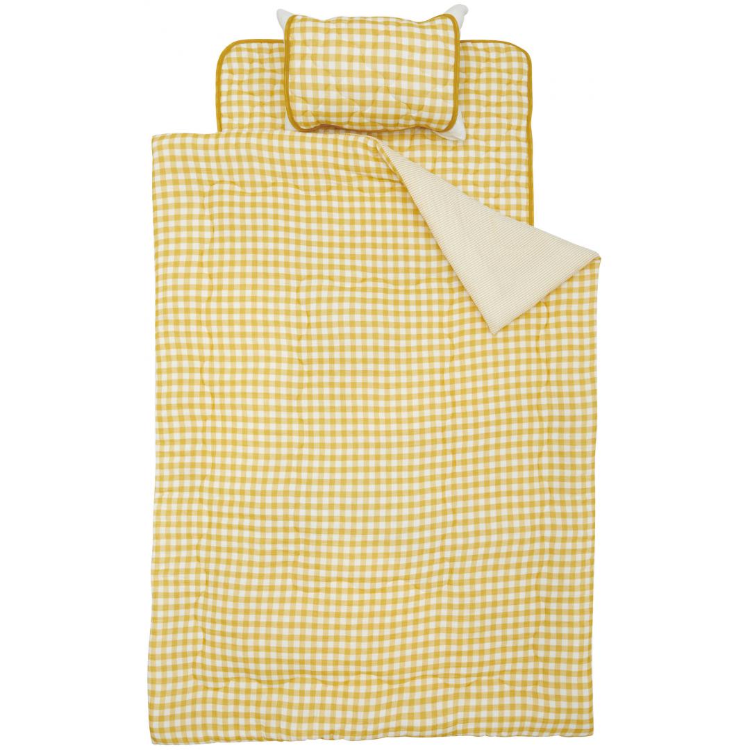 肌ふとん　綿水洗い2重ガーゼ　YE　(シングル)