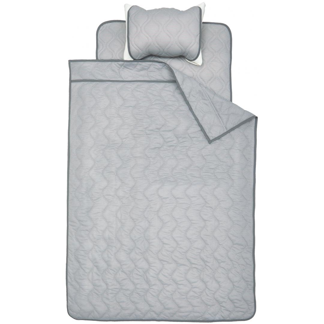 肌ふとん　ボーダーワッフル　CGY　(シングル)