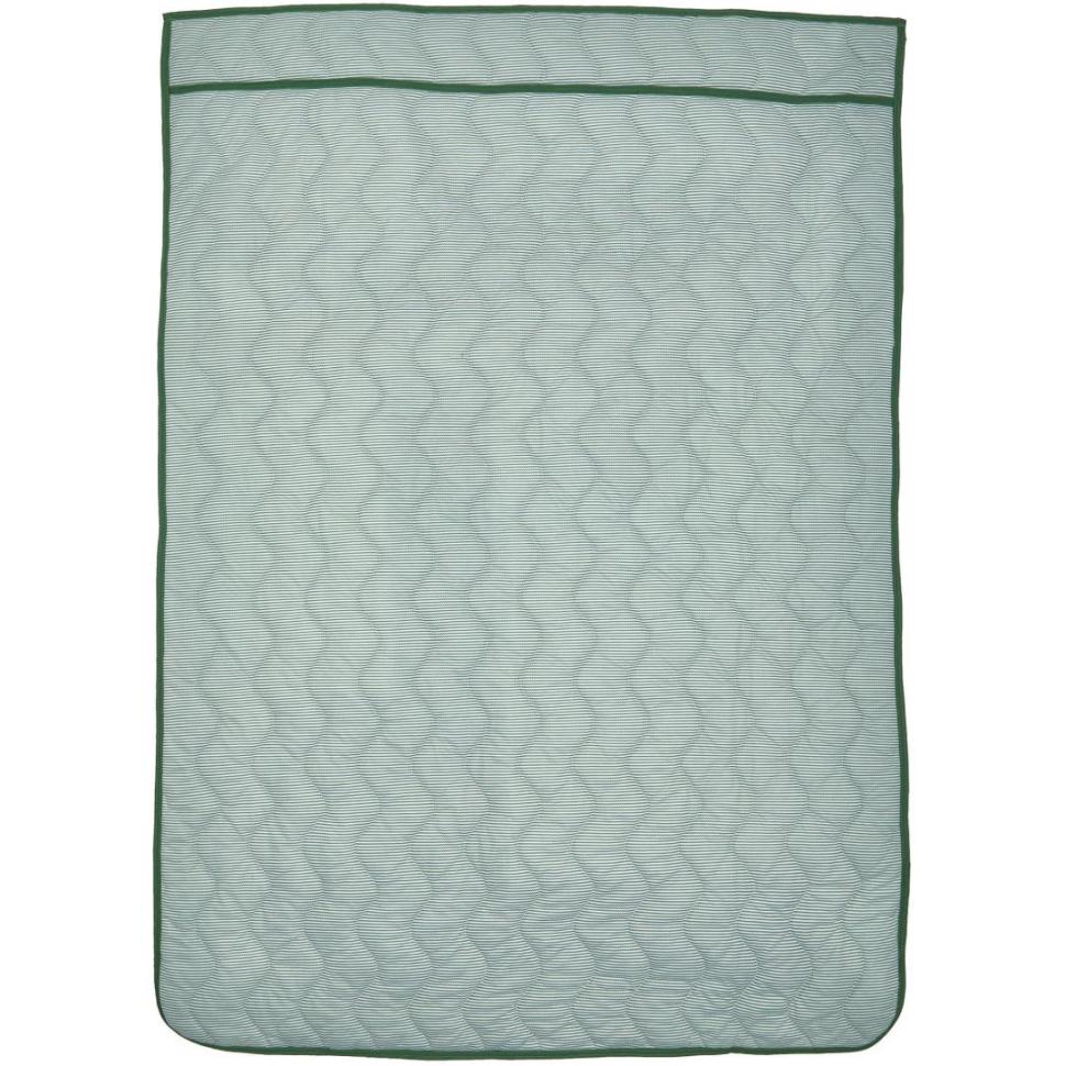 肌ふとん　ボーダーワッフル　GR　(シングル)