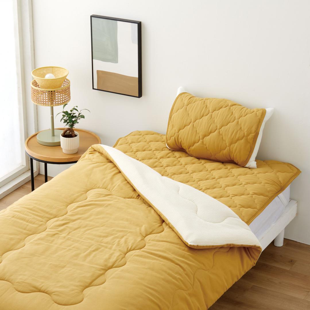 敷パッド　フレンチリネン綿混　MYE　(シングル)