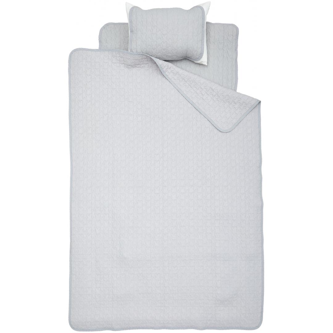 肌ふとん　綿水洗いキルト　GY　(シングル)