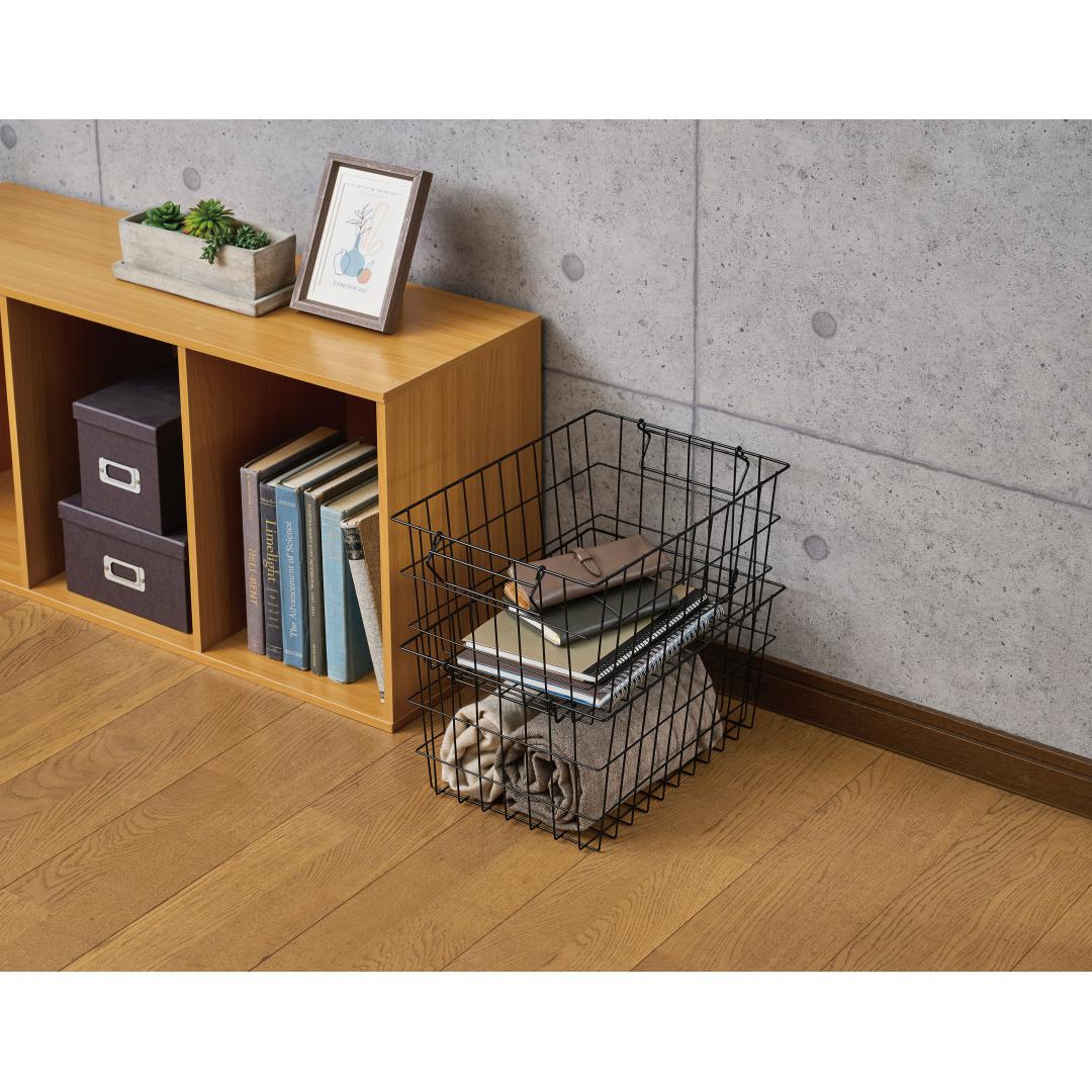 積み重ねできるバスケット　スタッキー　L