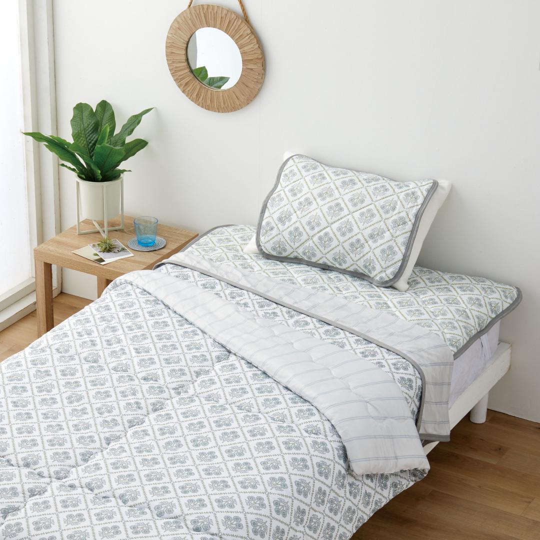 敷パッド　カロールプラチナアイス　GY　(シングル)