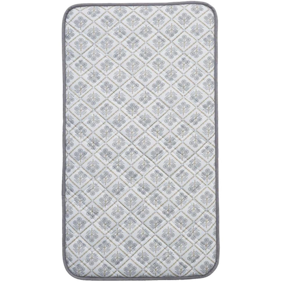 三層長座布団　カロールプラチナアイス　GY　(65×115)