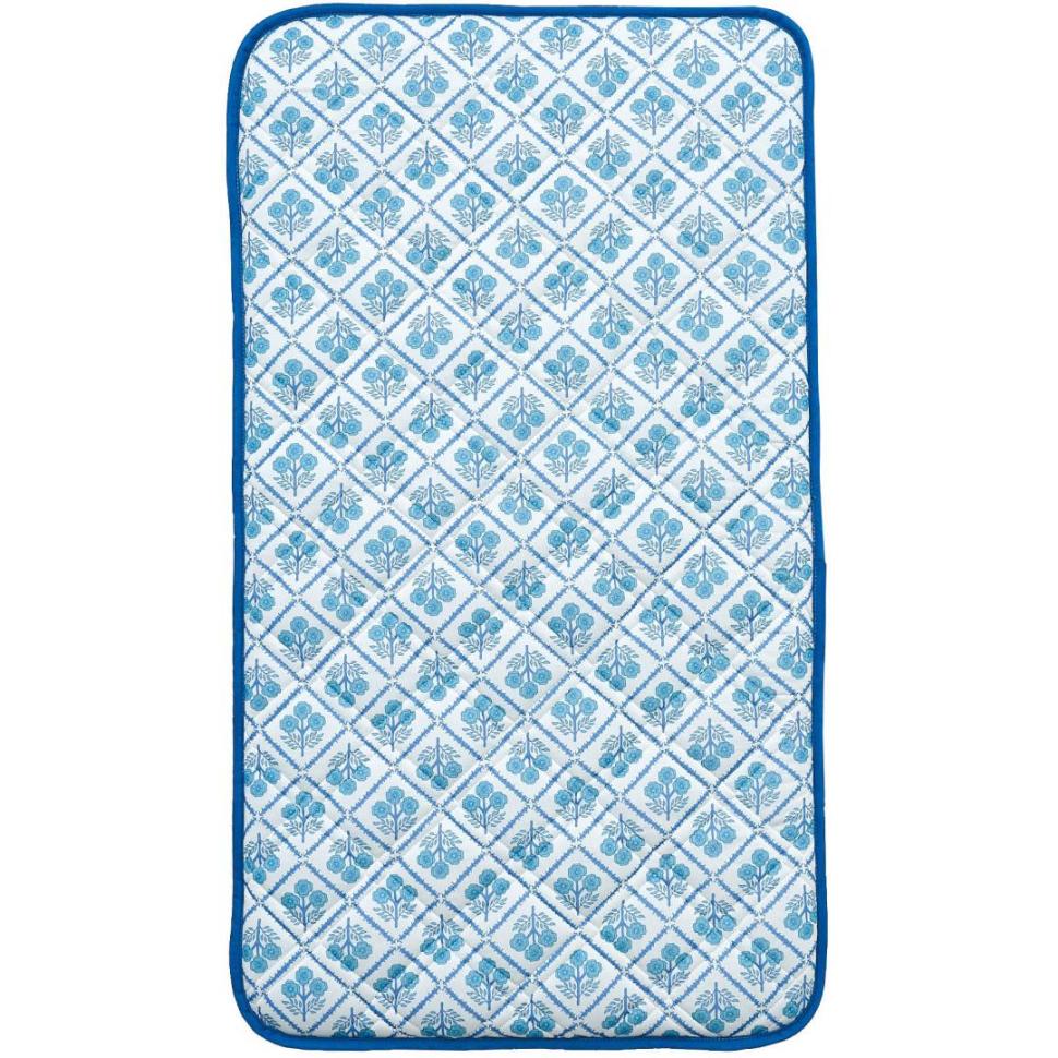 三層長座布団　カロールプラチナアイス　BL　(65×115)