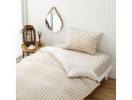 掛ふとんカバー　綿水洗い2重ガーゼ　BE　(シングル)